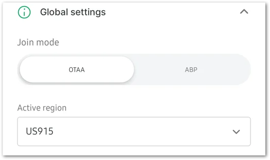 Global Settings