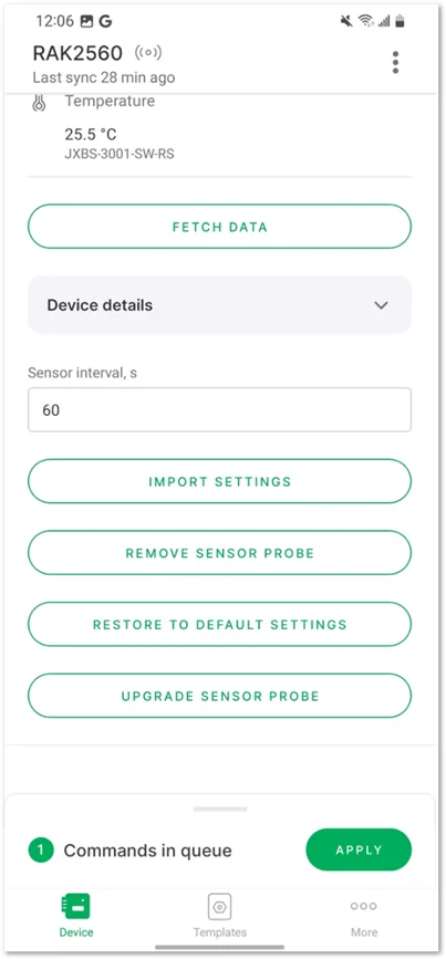 Apply commands