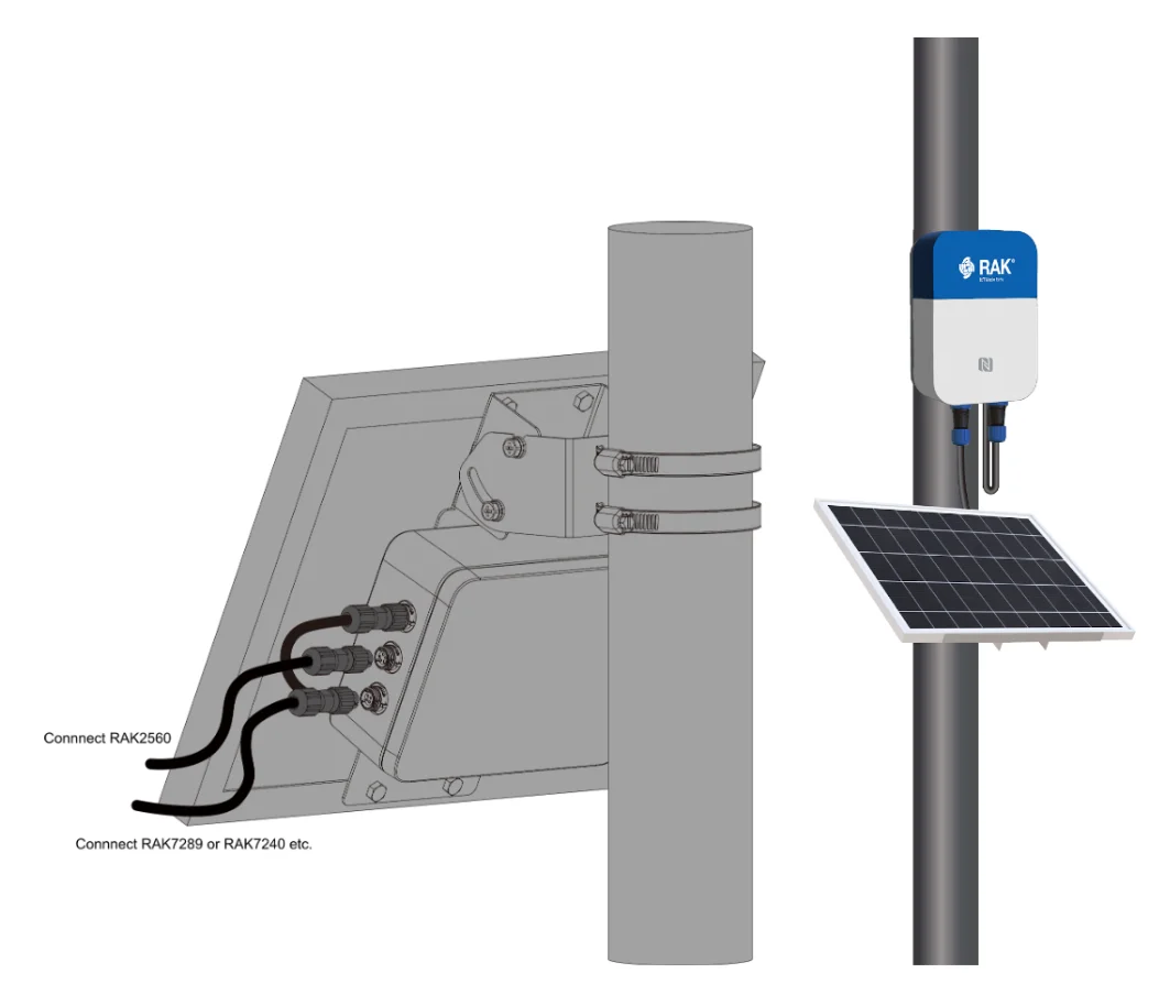 Connect the Sensor Hub and RAK9154
