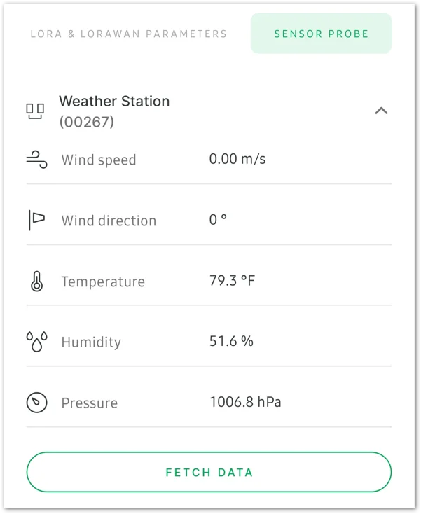 Sensor details