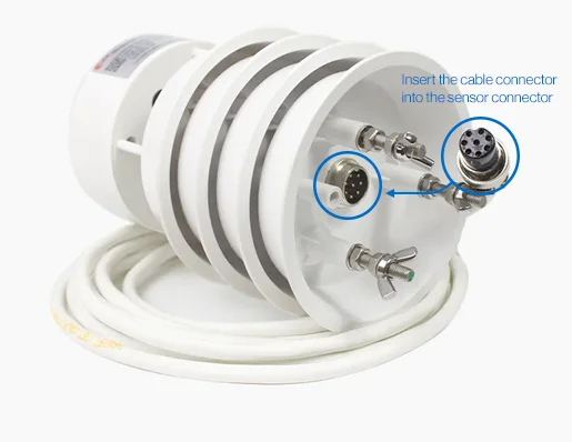 Insert the Cable Connector into the Sensor Connector